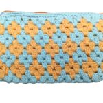 Sky Wave Sling (Blue Crochet Handbag)