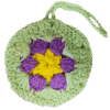 Crochet Flower Purse Charm