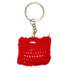 Red Crochet Mini Purse Keychain