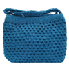 Blue Crochet Sling Bag