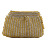 Gold Hand Woven Clutch