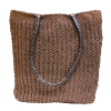 Brown Crochet Tote HandBag