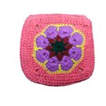 Rosy Ripple Charm (Pink Crochet Flower Charm #2)